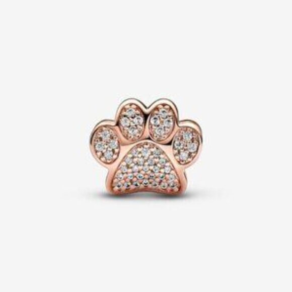 Pandora Sparkling Paw Print Charm - Picture 3 of 4